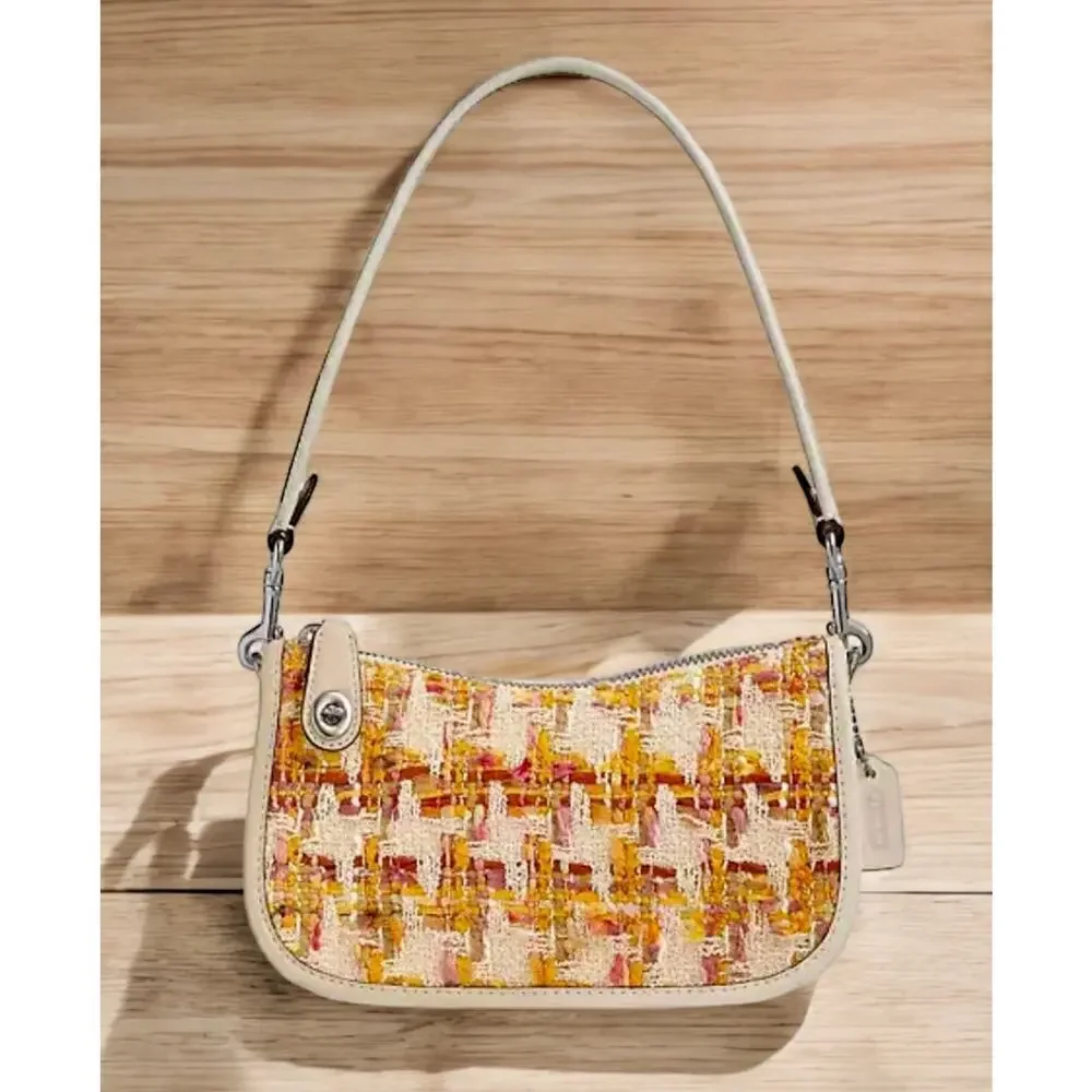 New With Tags Coach CP444 Tweed Swinger Bag 20